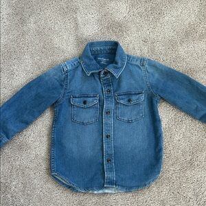 3T 3 babygap GAP boys Kids Blue Denim top Shirt
